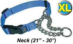 XL Chain Martingale Dog Collar